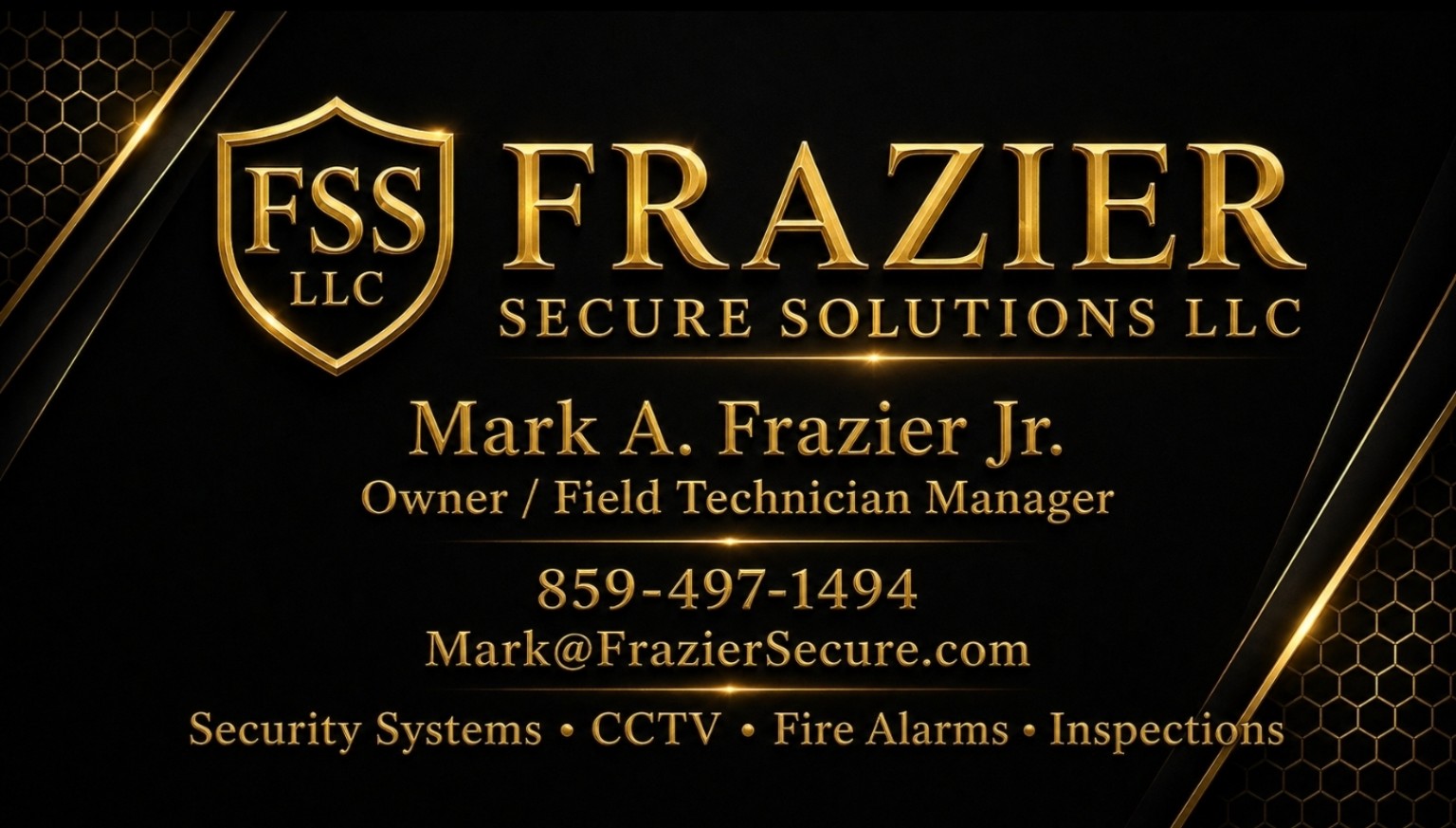 Frazier Secure Solutions LLC business card